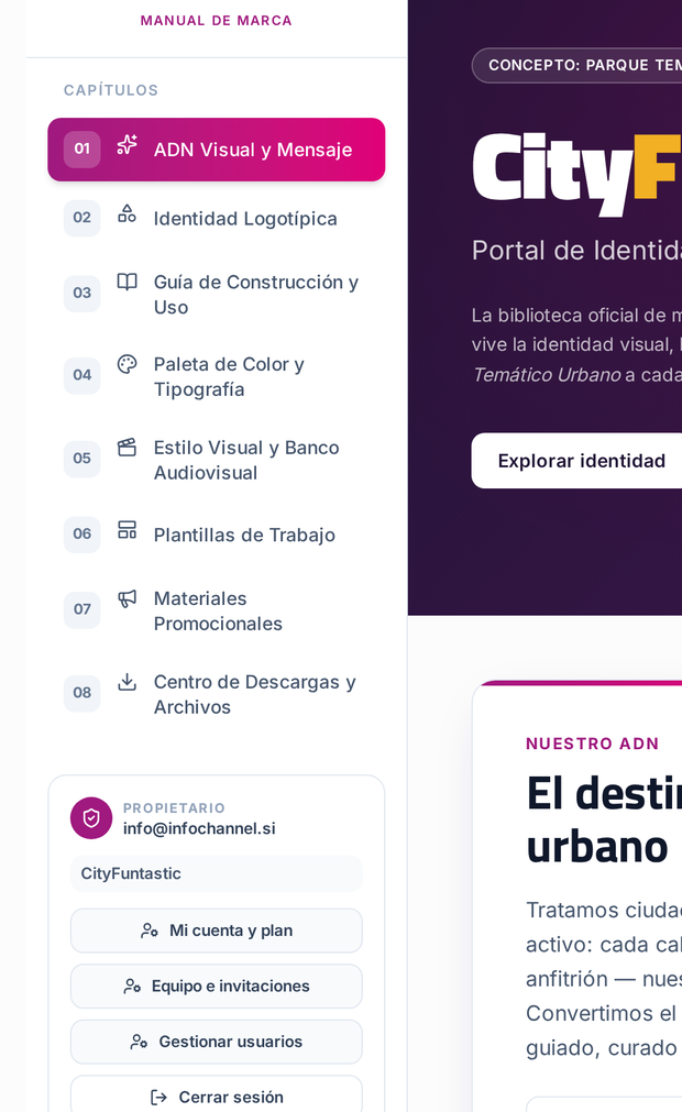 Todo lo que representa a tu marca, organizado